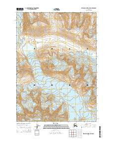 Bering Glacier D-6 SW Alaska Current topographic map, 1:25000 scale, 7.5 X 7.5 Minute, Year 2014