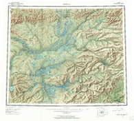 Bettles Alaska Historical topographic map, 1:250000 scale, 1 X 3 Degree, Year 1956