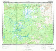 Bettles Alaska Historical topographic map, 1:250000 scale, 1 X 3 Degree, Year 1956