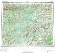 Bettles Alaska Historical topographic map, 1:250000 scale, 1 X 3 Degree, Year 1956