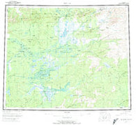 Bettles Alaska Historical topographic map, 1:250000 scale, 1 X 3 Degree, Year 1956