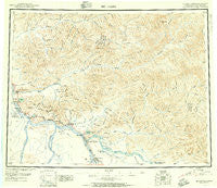 Big Delta Alaska Historical topographic map, 1:250000 scale, 1 X 3 Degree, Year 1950