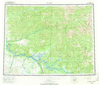 Big Delta Alaska Historical topographic map, 1:250000 scale, 1 X 3 Degree, Year 1958