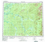 Black River Alaska Historical topographic map, 1:250000 scale, 1 X 3 Degree, Year 1956
