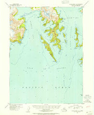 Blying Sound C-8 Alaska Historical topographic map, 1:63360 scale, 15 X 15 Minute, Year 1952