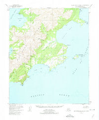 Blying Sound D-1 and D-2 Alaska Historical topographic map, 1:63360 scale, 15 X 15 Minute, Year 1951