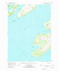 Blying Sound D-3 Alaska Historical topographic map, 1:63360 scale, 15 X 15 Minute, Year 1953