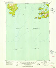 Blying Sound D-4 Alaska Historical topographic map, 1:63360 scale, 15 X 15 Minute, Year 1952