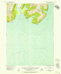 Blying Sound D-5 Alaska Historical topographic map, 1:63360 scale, 15 X 15 Minute, Year 1952