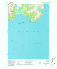 Blying Sound D-5 Alaska Historical topographic map, 1:63360 scale, 15 X 15 Minute, Year 1952