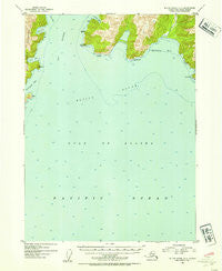 Blying Sound D-6 Alaska Historical topographic map, 1:63360 scale, 15 X 15 Minute, Year 1953