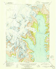Blying Sound D-8 Alaska Historical topographic map, 1:63360 scale, 15 X 15 Minute, Year 1953