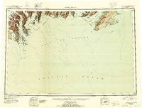Blying Sound Alaska Historical topographic map, 1:250000 scale, 1 X 3 Degree, Year 1946