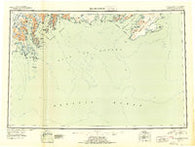 Blying Sound Alaska Historical topographic map, 1:250000 scale, 1 X 3 Degree, Year 1951