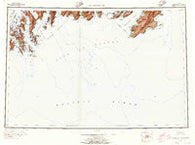 Blying Sound Alaska Historical topographic map, 1:250000 scale, 1 X 3 Degree, Year 1953