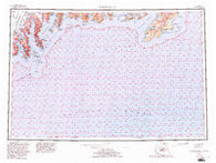 Blying Sound Alaska Historical topographic map, 1:250000 scale, 1 X 3 Degree, Year 1953