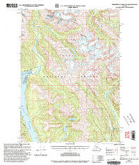 Bradfield Canal A-1 Alaska Historical topographic map, 1:63360 scale, 15 X 15 Minute, Year 2000
