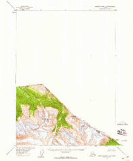 Bradfield Canal C-5 Alaska Historical topographic map, 1:63360 scale, 15 X 15 Minute, Year 1955