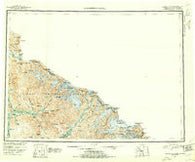 Bradfield Canal Alaska Historical topographic map, 1:250000 scale, 1 X 2 Degree, Year 1951