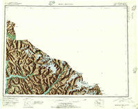 Bradfield Canal Alaska Historical topographic map, 1:250000 scale, 1 X 2 Degree, Year 1951