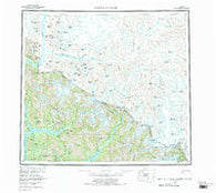 Bradfield Canal Alaska Historical topographic map, 1:250000 scale, 1 X 2 Degree, Year 1955