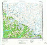 Bradfield Canal Alaska Historical topographic map, 1:250000 scale, 1 X 2 Degree, Year 1955