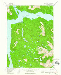 Bradfield canal A-6 Alaska Historical topographic map, 1:63360 scale, 15 X 15 Minute, Year 1955