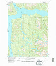 Bradfield canal A-6 Alaska Historical topographic map, 1:63360 scale, 15 X 15 Minute, Year 1955