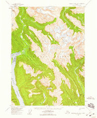 Bradfield canal B-6 Alaska Historical topographic map, 1:63360 scale, 15 X 15 Minute, Year 1955