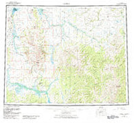 Candle Alaska Historical topographic map, 1:250000 scale, 1 X 3 Degree, Year 1955