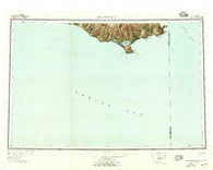 Cape Mendenhall Alaska Historical topographic map, 1:250000 scale, 1 X 3 Degree, Year 1952
