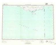 Cape Mendenhall Alaska Historical topographic map, 1:250000 scale, 1 X 3 Degree, Year 1952