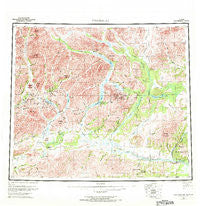Chandalar Alaska Historical topographic map, 1:250000 scale, 1 X 3 Degree, Year 1956