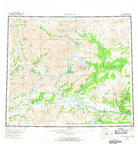 Chandalar Alaska Historical topographic map, 1:250000 scale, 1 X 3 Degree, Year 1956