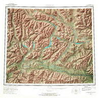 Chandalar Alaska Historical topographic map, 1:250000 scale, 1 X 3 Degree, Year 1956