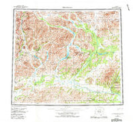 Chandalar Alaska Historical topographic map, 1:250000 scale, 1 X 3 Degree, Year 1956