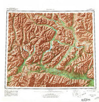 Chandalar Alaska Historical topographic map, 1:250000 scale, 1 X 3 Degree, Year 1956