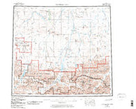 Chandler Lake Alaska Historical topographic map, 1:250000 scale, 1 X 3 Degree, Year 1956