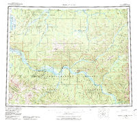 Charley River Alaska Historical topographic map, 1:250000 scale, 1 X 3 Degree, Year 1956