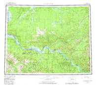 Charley River Alaska Historical topographic map, 1:250000 scale, 1 X 3 Degree, Year 1956