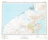 Chignik Alaska Historical topographic map, 1:250000 scale, 1 X 2 Degree, Year 1963