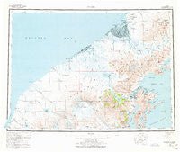 Chignik Alaska Historical topographic map, 1:250000 scale, 1 X 2 Degree, Year 1963