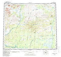Christian Alaska Historical topographic map, 1:250000 scale, 1 X 3 Degree, Year 1956