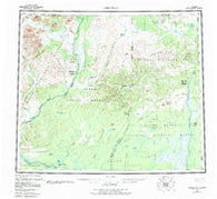 Christian Alaska Historical topographic map, 1:250000 scale, 1 X 3 Degree, Year 1956