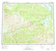 Circle Alaska Historical topographic map, 1:250000 scale, 1 X 3 Degree, Year 1955