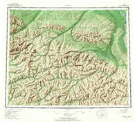 Circle Alaska Historical topographic map, 1:250000 scale, 1 X 3 Degree, Year 1955