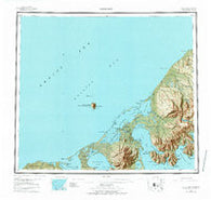 Cold Bay Alaska Historical topographic map, 1:250000 scale, 1 X 2 Degree, Year 1943
