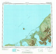 Cold Bay Alaska Historical topographic map, 1:250000 scale, 1 X 2 Degree, Year 1943