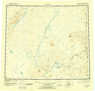 Coleen Alaska Historical topographic map, 1:250000 scale, 1 X 3 Degree, Year 1951