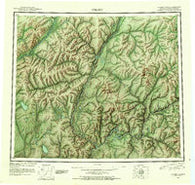 Coleen Alaska Historical topographic map, 1:250000 scale, 1 X 3 Degree, Year 1951